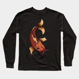 Koi Fish Drawing Long Sleeve T-Shirt